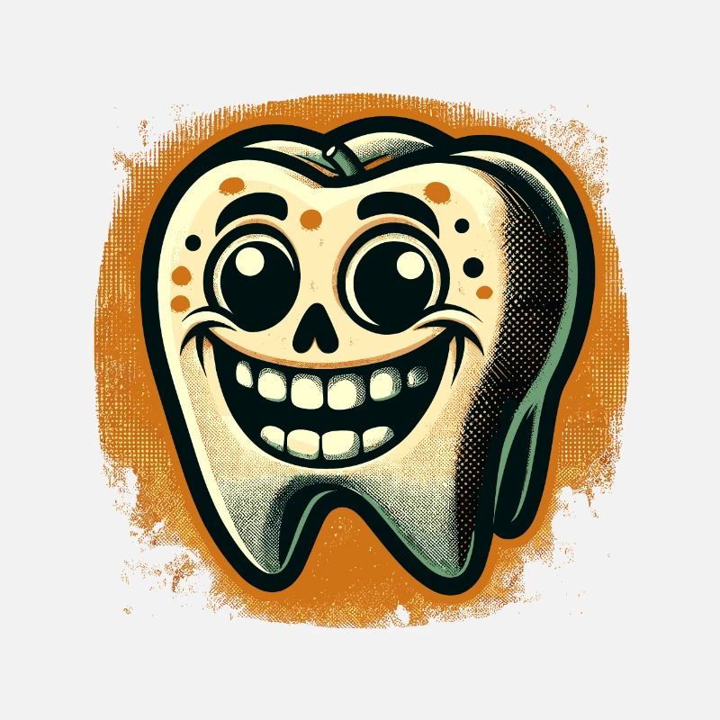 Halloween Hygiène Dentaire Drôle Dent Zombie