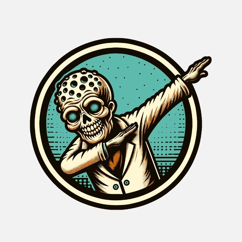 Dabbing Zombie Drôle Dabbing Design