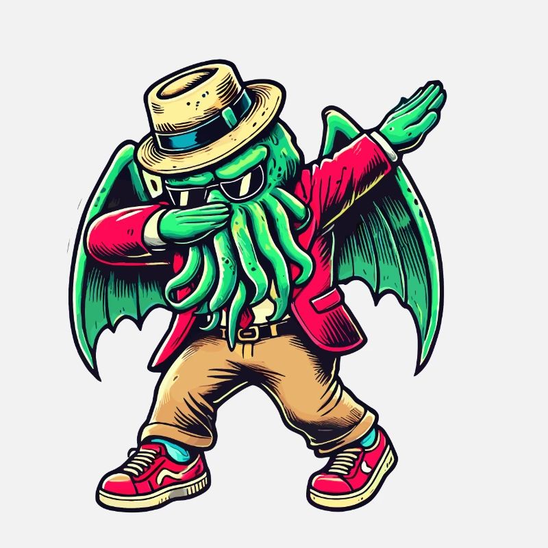 Lustiger Dabbender Cthulhu Dabbing Design