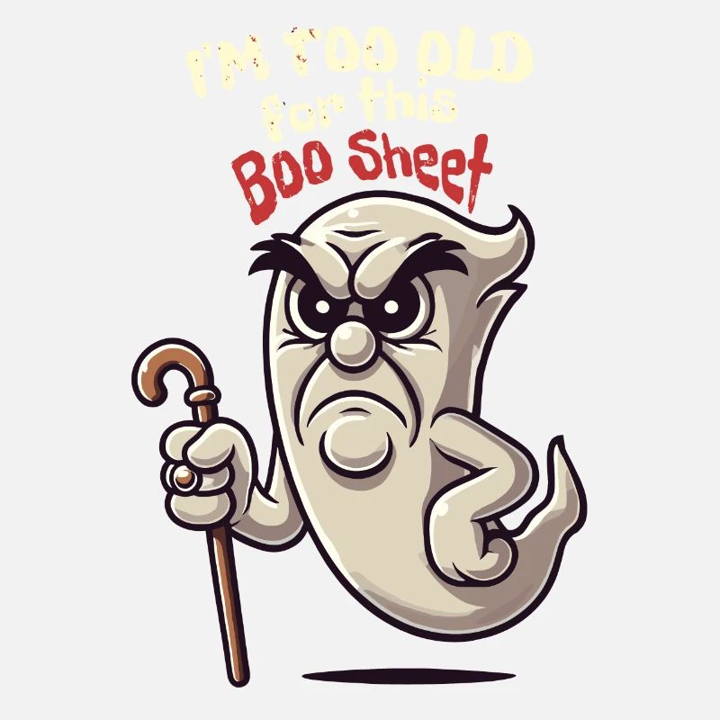 Drôle de dicton Design Grumpy Old Ghost