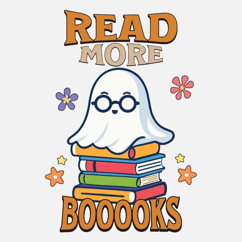 Cute Book Lover Ghost Costume