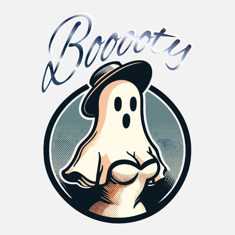 Lustiges Halloween Booty Geistermotiv