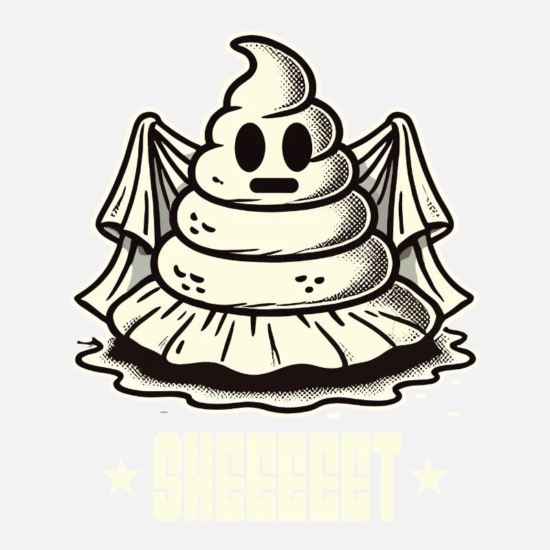 Halloween Kackhaufen Gespenst Sheet