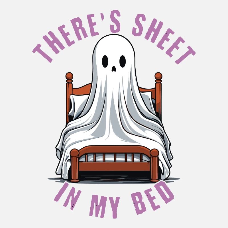 Drôle de dicton d’Halloween : il y a du drap dans mon lit