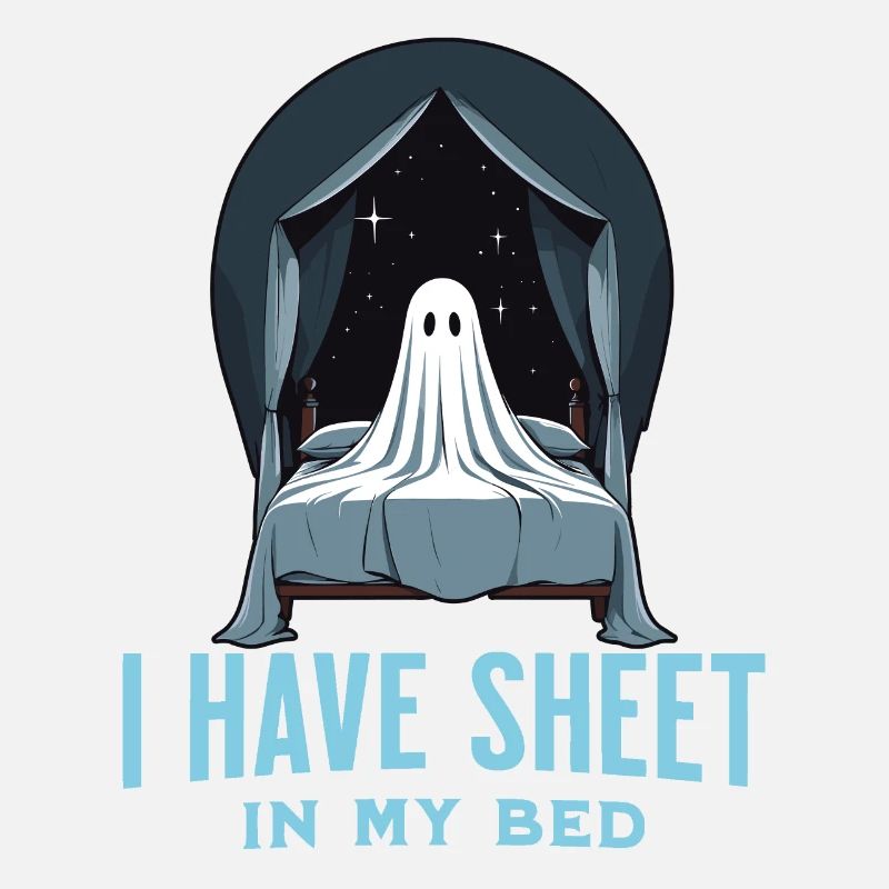 Drôle de dicton d’Halloween : il y a du drap dans mon lit