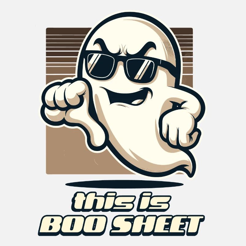 Funny Halloween Ghost This Is Boo Sheet