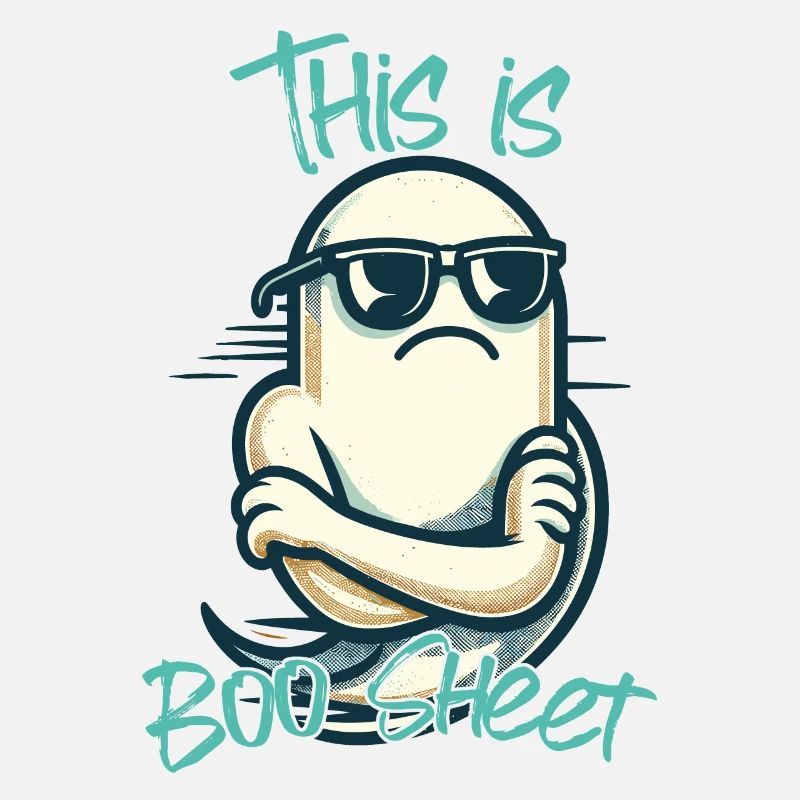 Funny Halloween : Ghost Boo Sheet