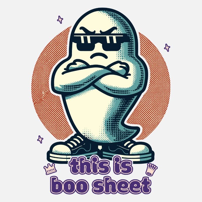 Funny Halloween Ghost Boo Sheet