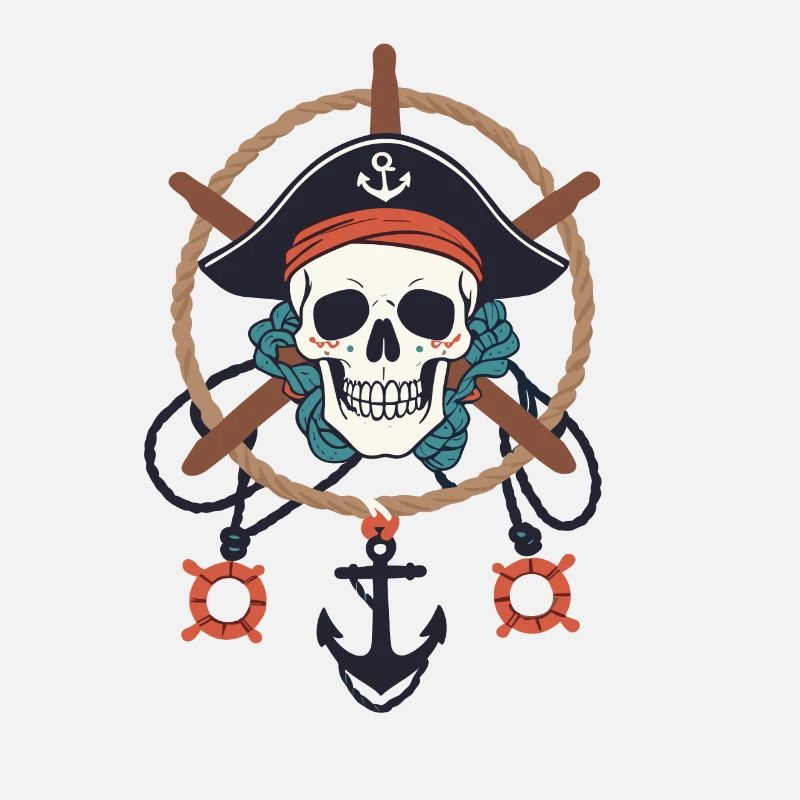 Drôle de Pirate Tenue Jolly Roger Design