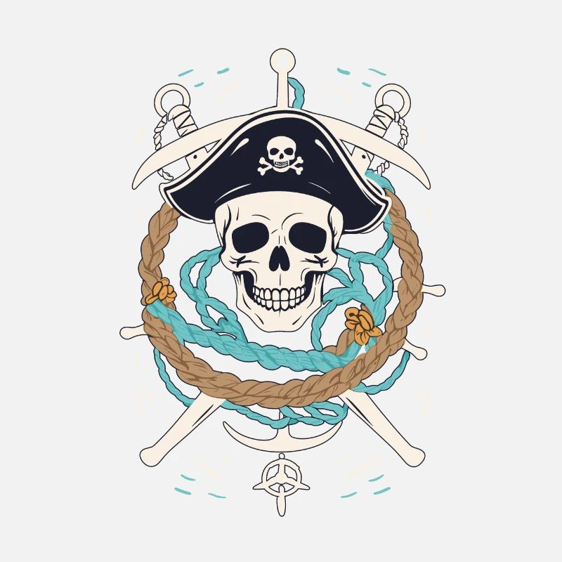 Drôle de Pirate Tenue Jolly Roger Design