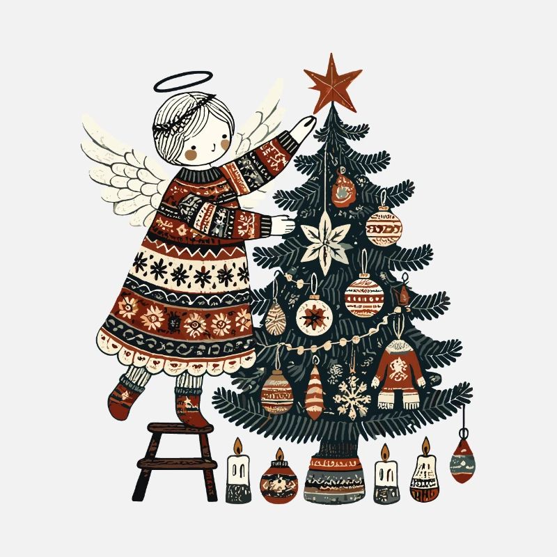 Ange de Noël en scandinave