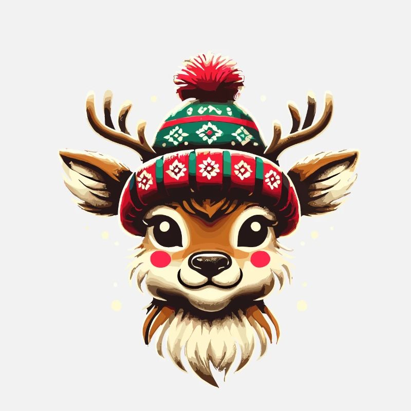 Vintage Weihnachten Rentier Design