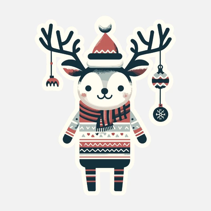 Christmas vintage reindeer look