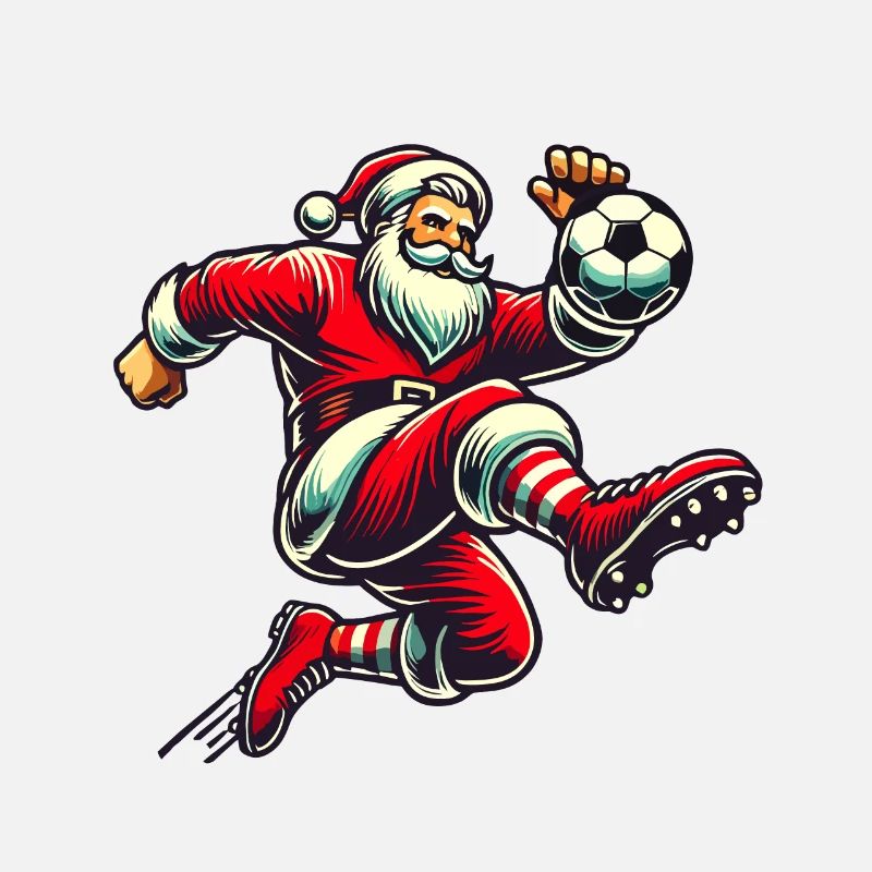Christmas Soccer Santa Kicker