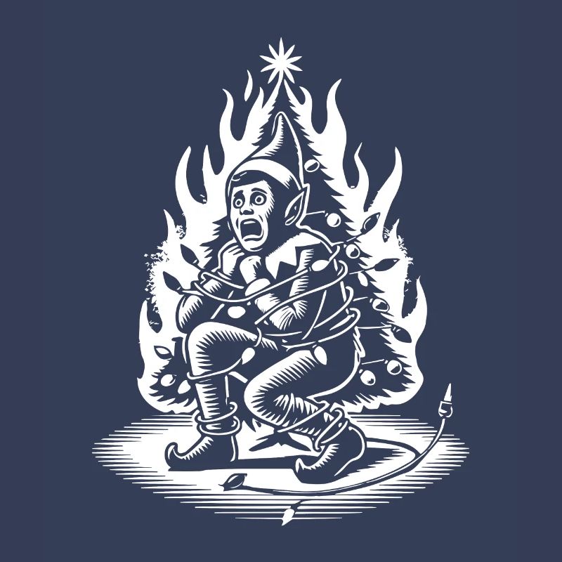 Cunning Sarcasm Christmas Elf Horror
