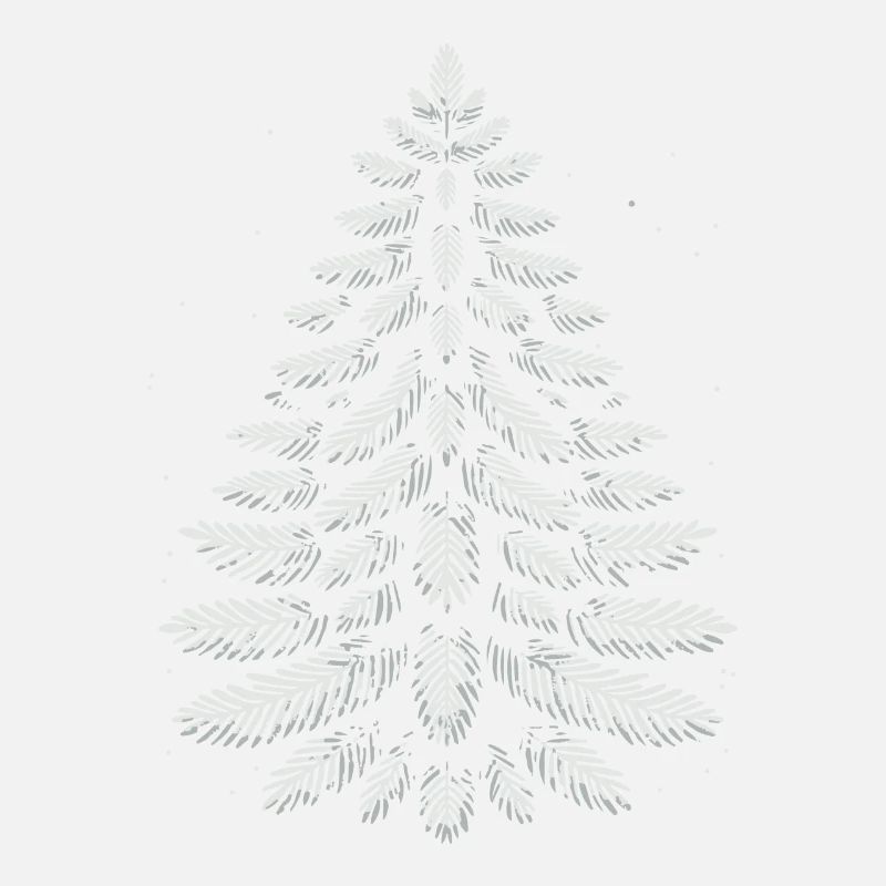 Stylish Christmas tree for festive mood