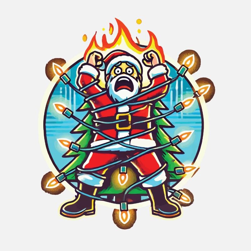 Père Noël Électrocution Chaos Désastre