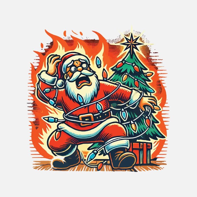 Choc électrique Catastrophe du Père Noël