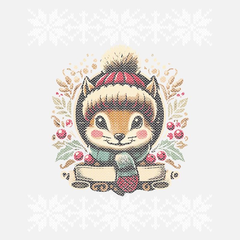 Winter Squirrel Illustration