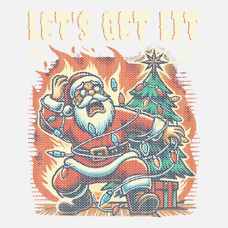 Drôle de Père Noël brûle Let’s Get Lit