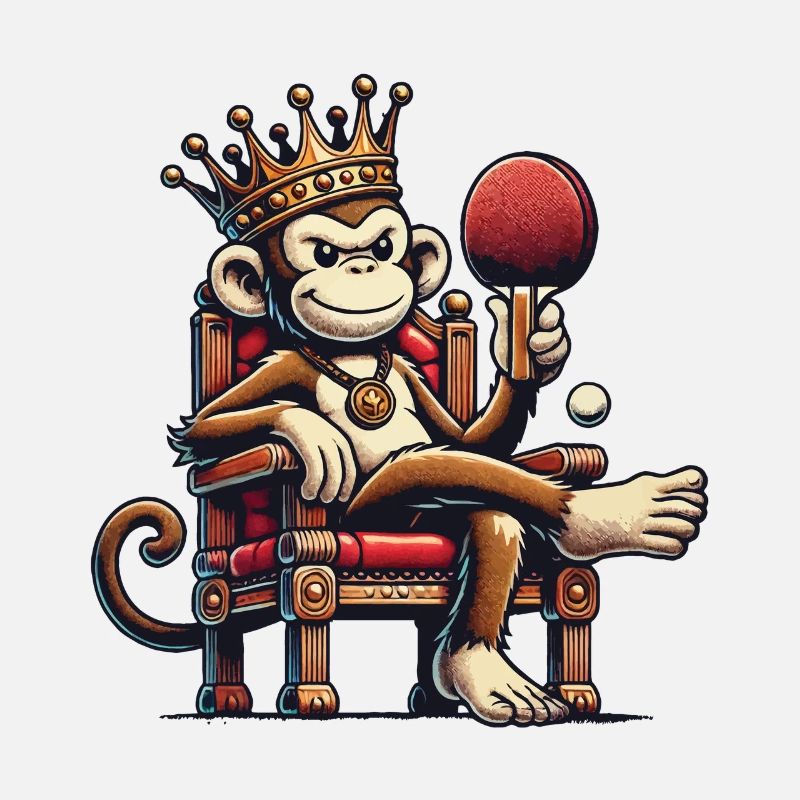 Funny Monkey King Table Tennis Ruler