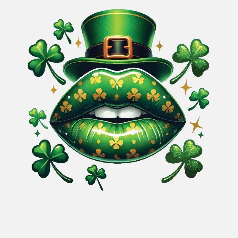 St. Patrick's Day Clover Lips Magic