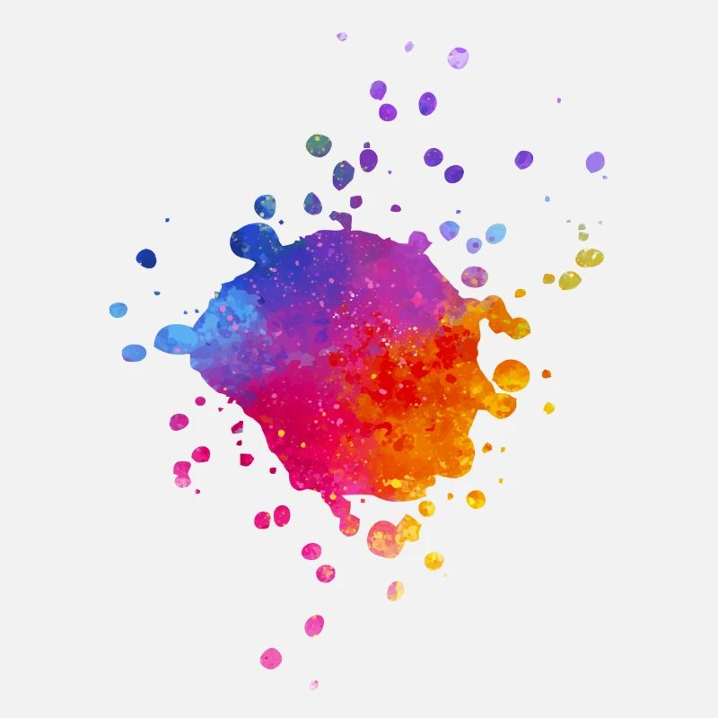 Bunte Farbspritzer - Farbverlauf Aquarell