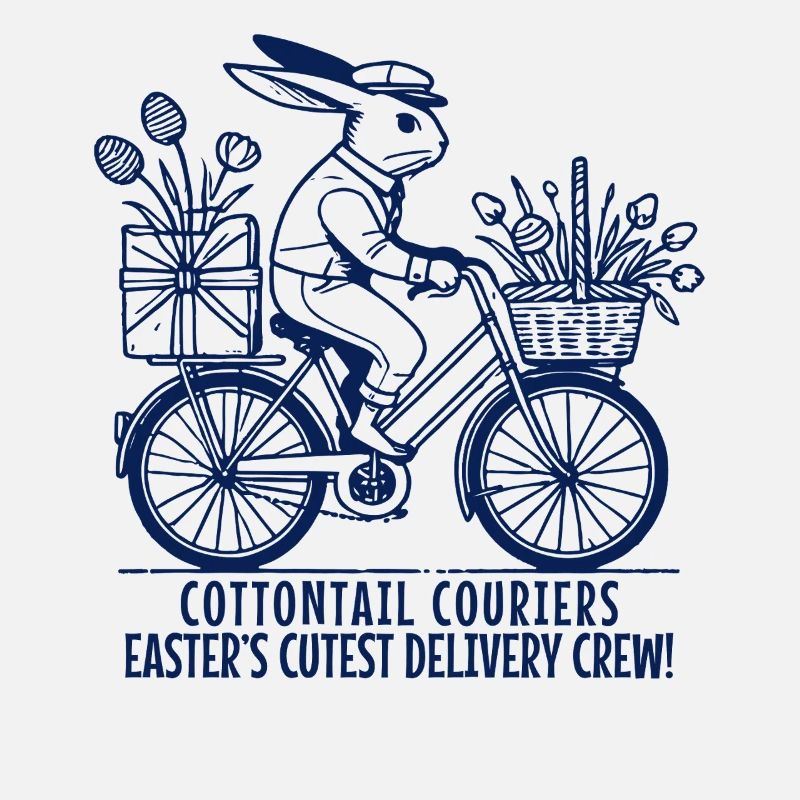Easter Couriers Bunny Retro Delivery Crew