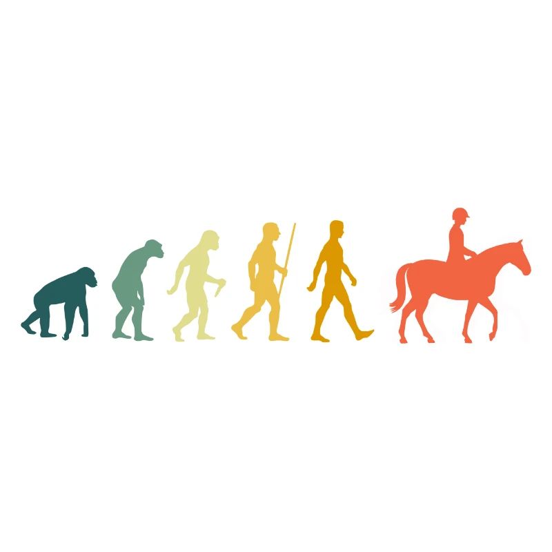 Équitation Evolution Dressage Rétro Chevaux Cavalier