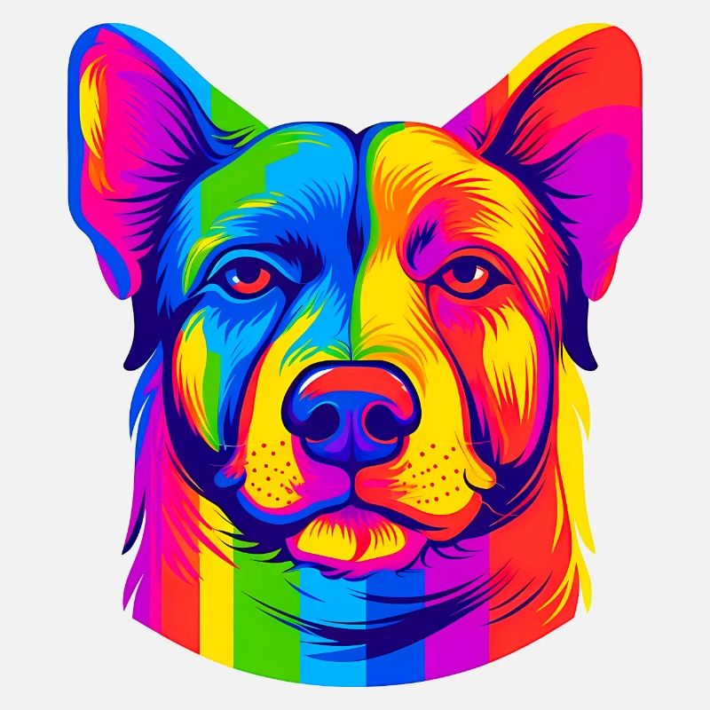 Regenbogen Hund