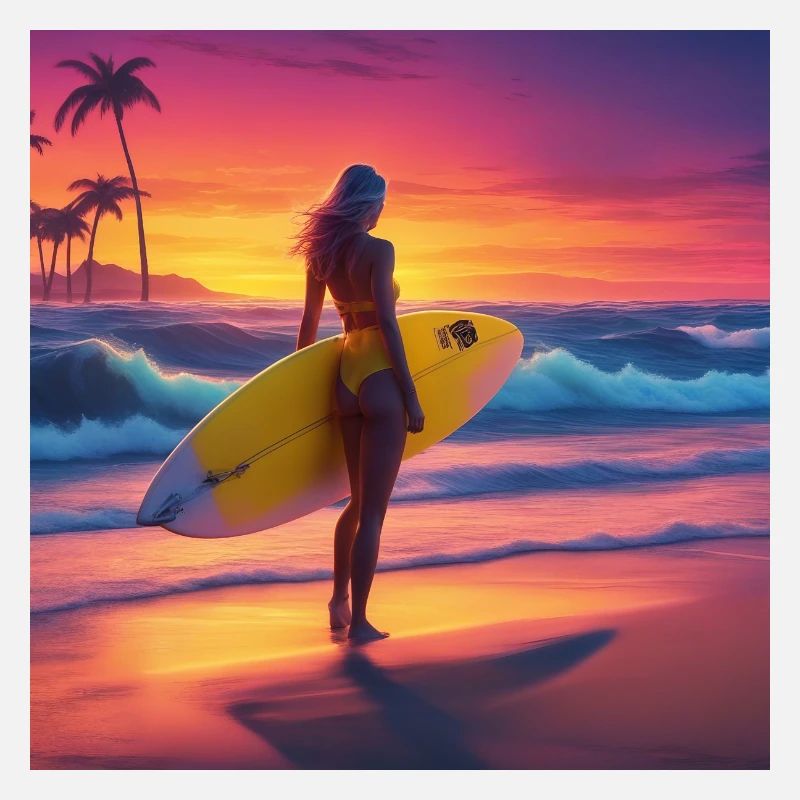 Catchin' Waves in Style - surfeur cool