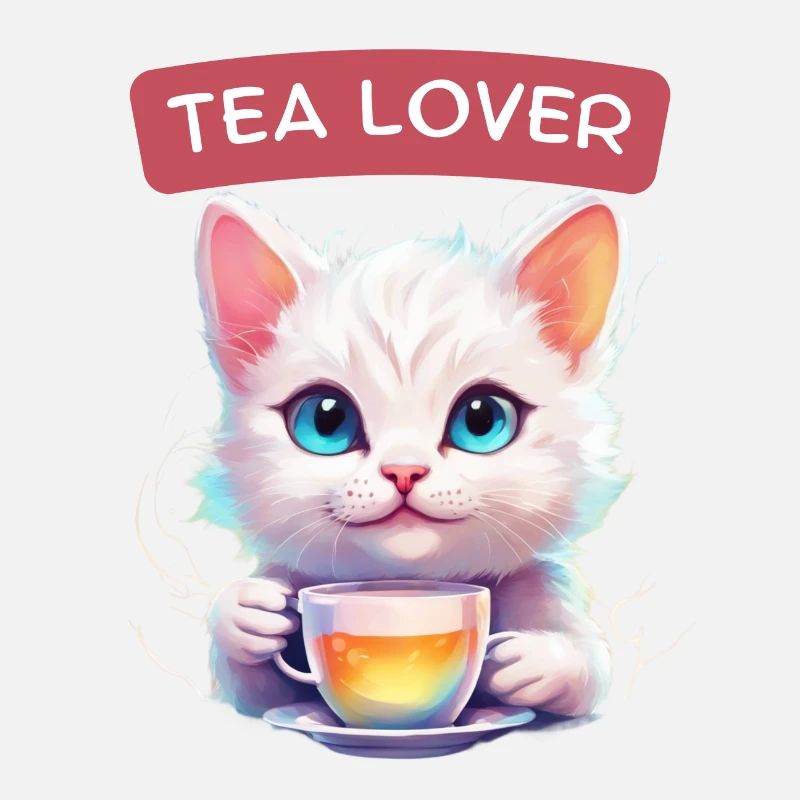 Cat with tea