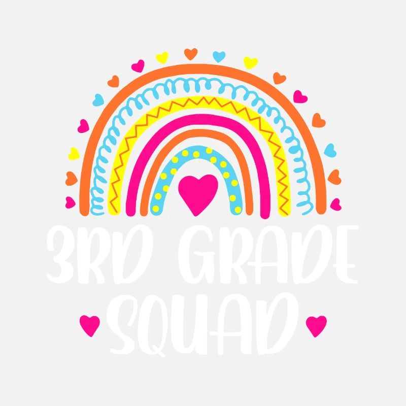 3. Klasse Squad Rainbow Back To School Lehrer