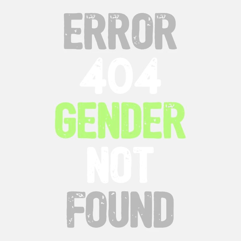 Fehler 404 Geschlecht nicht gefunden - Funny Agender Pride