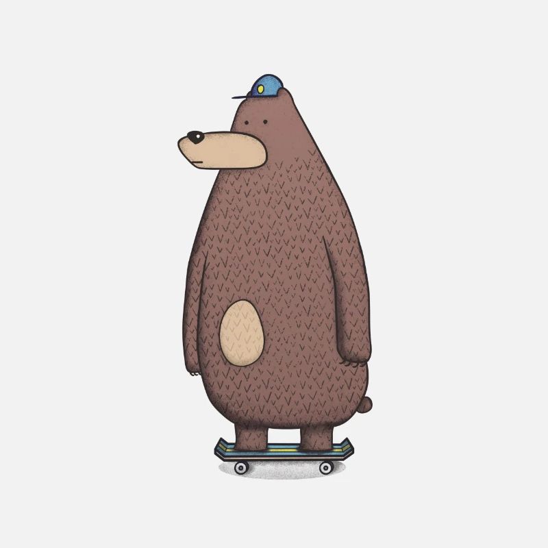 Skateboard bear
