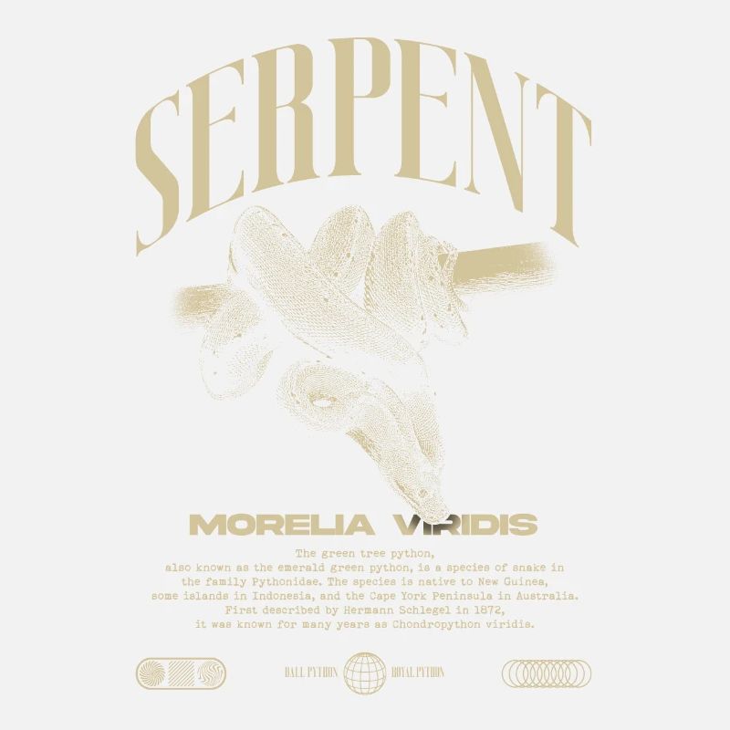 Green Tree Python Modern Reptile Keeper Streetwear