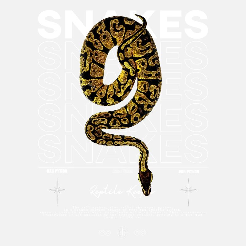 Ball Python Modern Streetwear Reptilienhalter