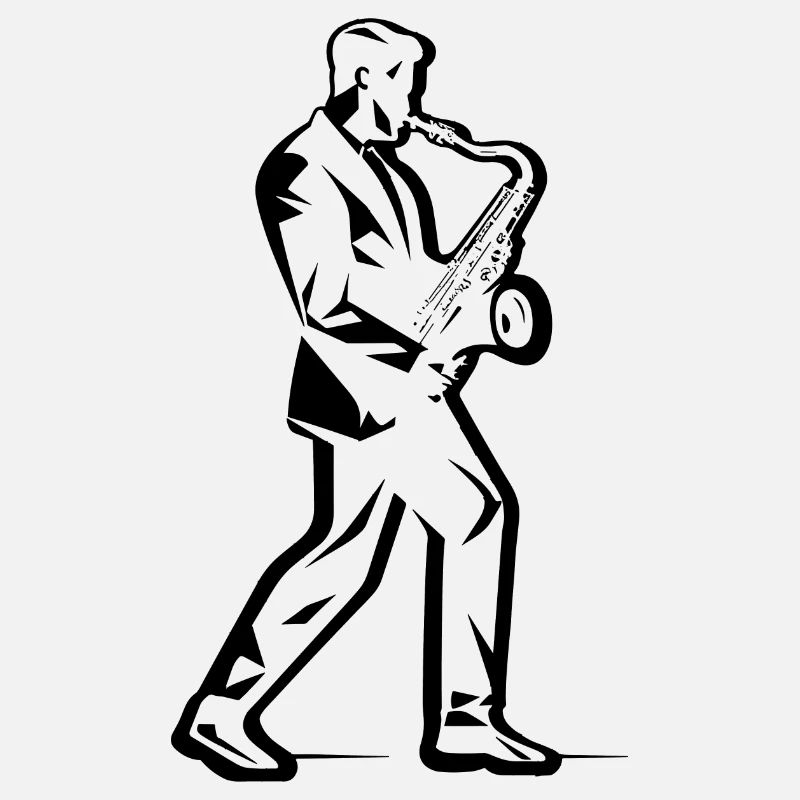 Dessin de saxophoniste