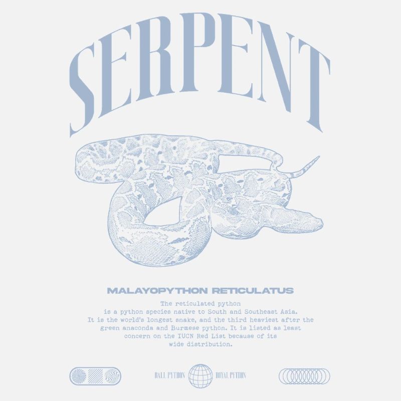 Gardien de reptiles python réticulé Streetwear