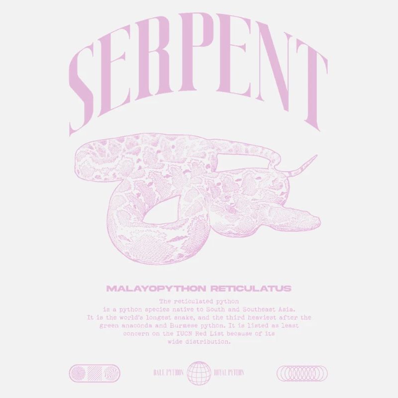 Gardien de reptiles python réticulé Streetwear