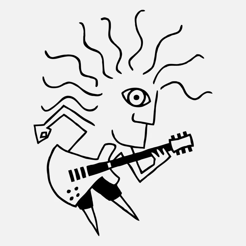E-Gitarre-Spieler / E-Guitar-Player