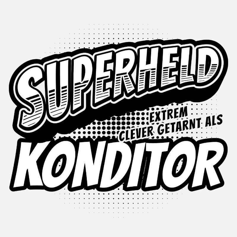 Superheld, clever getarnt als Konditor