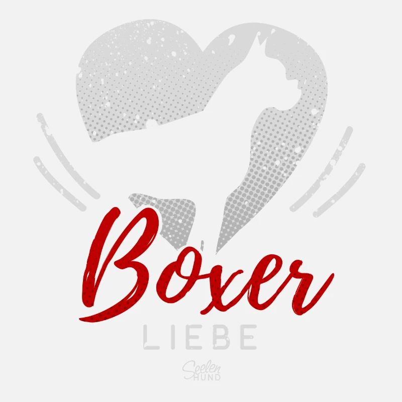 Boxer Liebe mit Herz