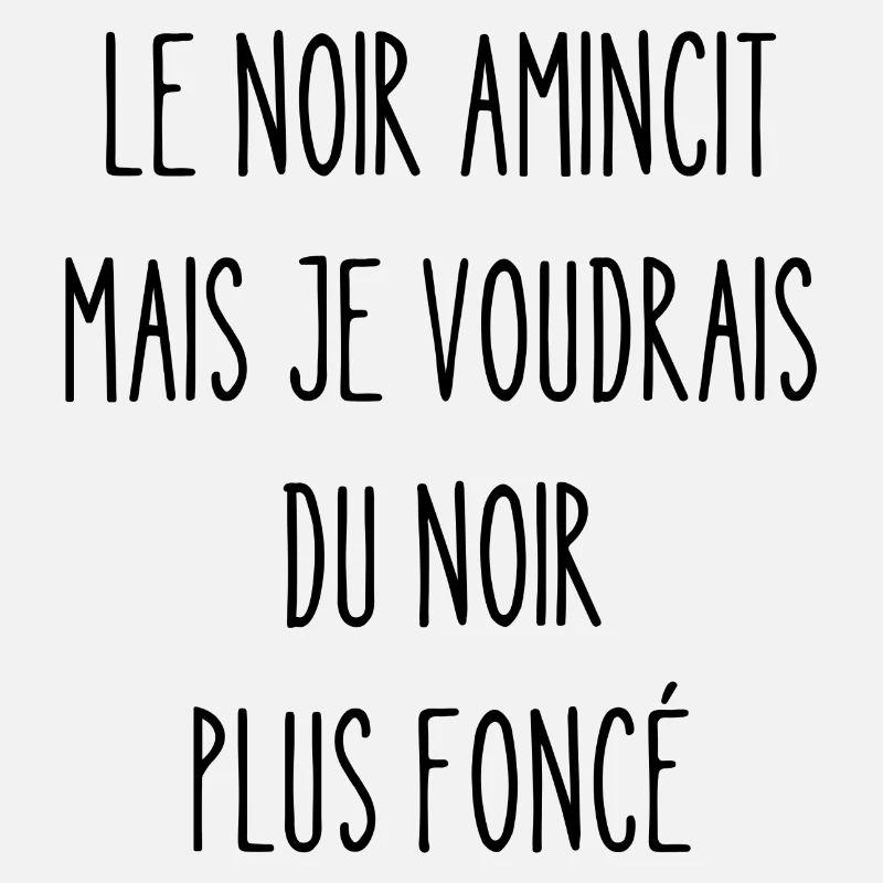 le noir amincit