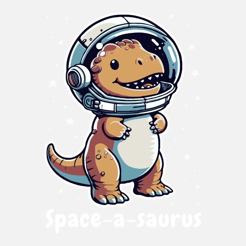 Space-a-saurus Funny Space Dino Astronaut Kids