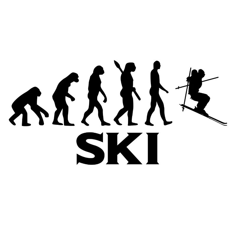 Evolution Ski Skifahrer Skipiste bt