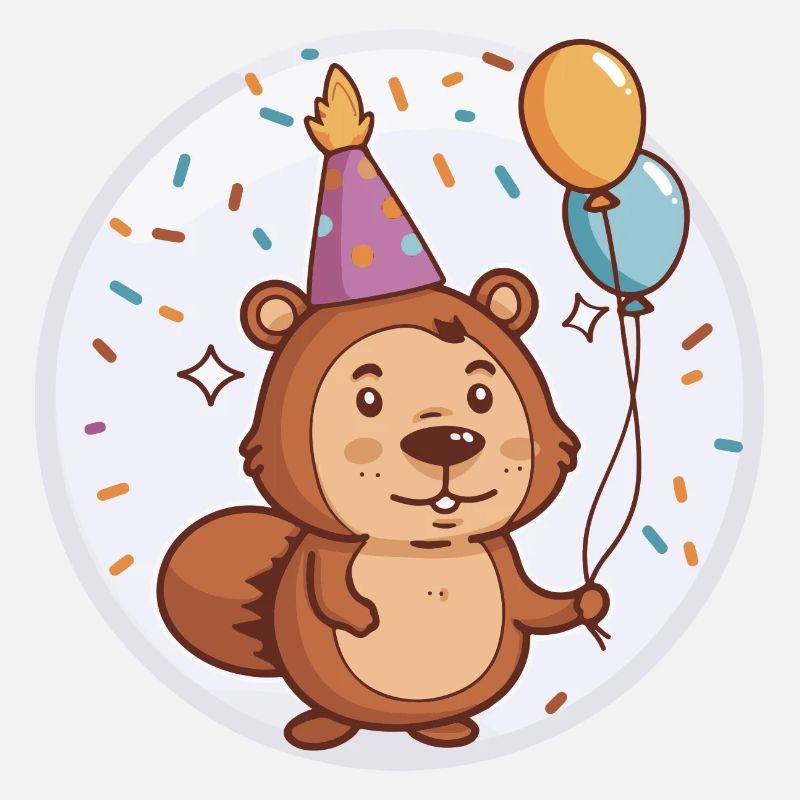 Bébé d’anniversaire de castor