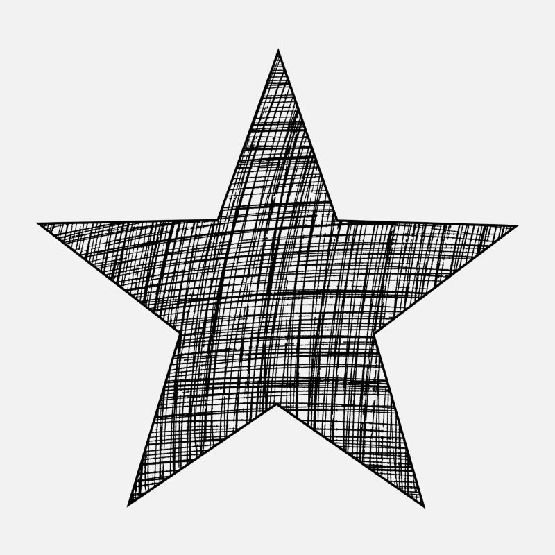 black star, schwarzer Stern