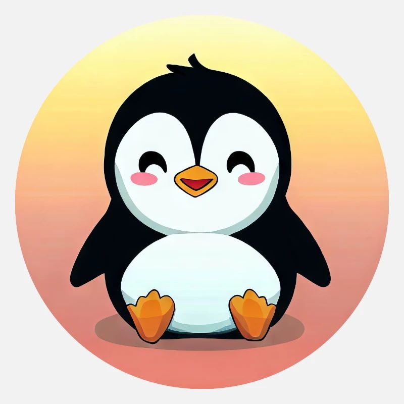 Sunset Penguin: Simply cute