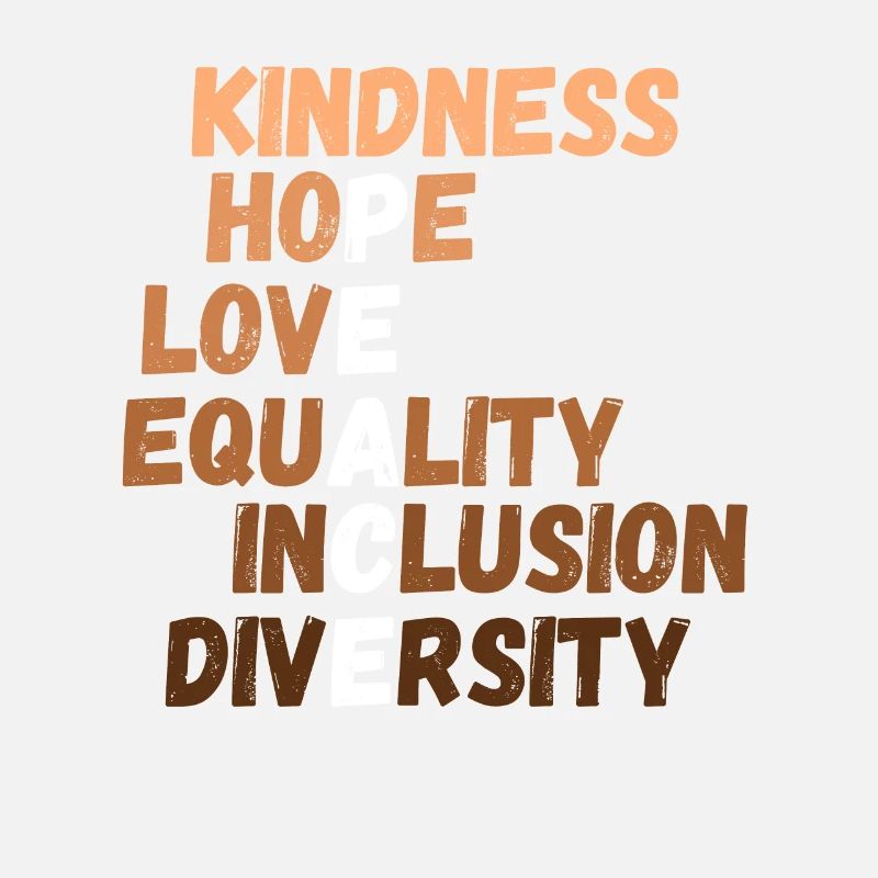 Kindness Peace Equality Inclusion Diversity